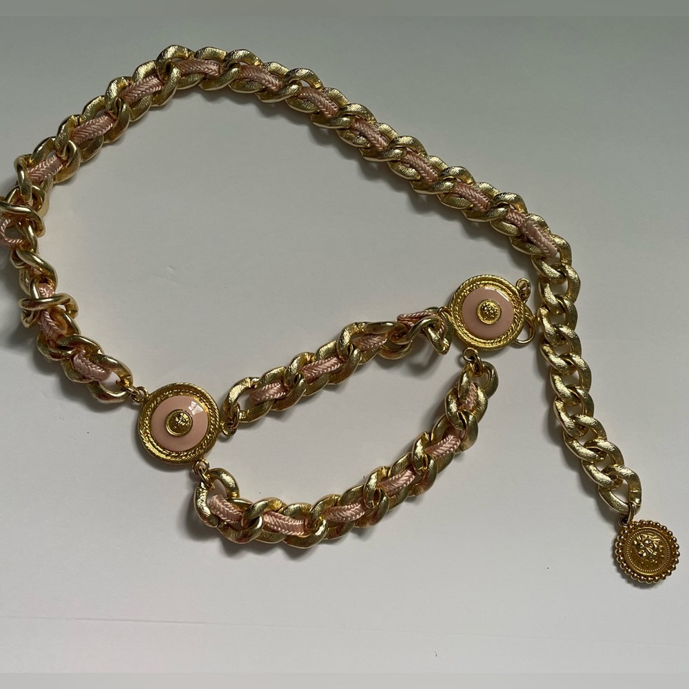 Mapuro pink gold belt